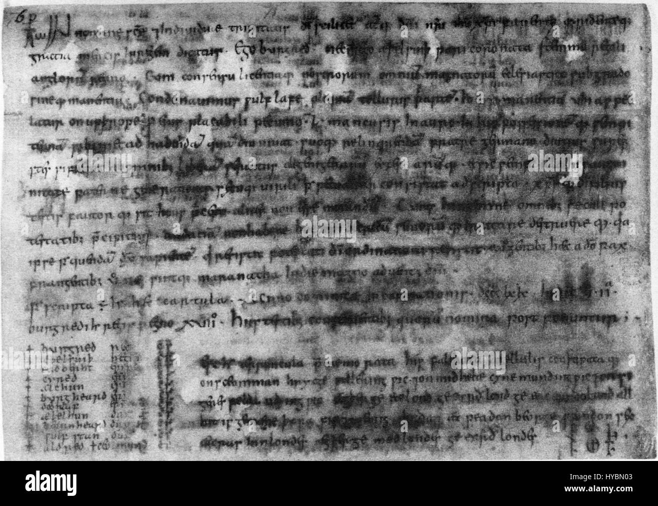 La Charte Burgred de 869, conservée dans le manuscrit Cotton MS Aug ii 76, est un document historique de la période anglo-saxonne. Il décrit le règne du roi Burgred de Mercie et ses interactions avec d'autres royaumes. Banque D'Images