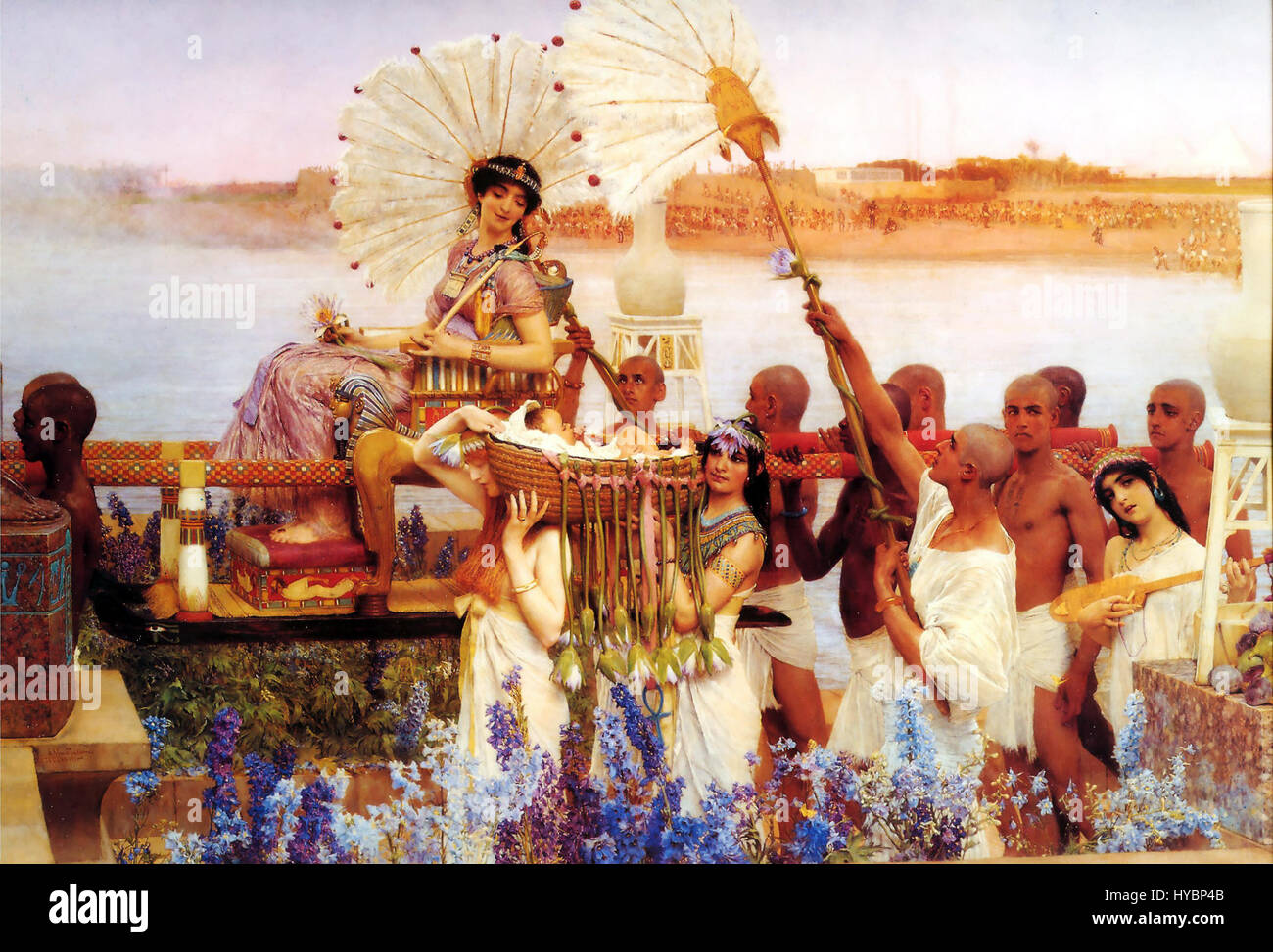 1904 Lawrence Alma Tadema les conclusions de Moïse Banque D'Images