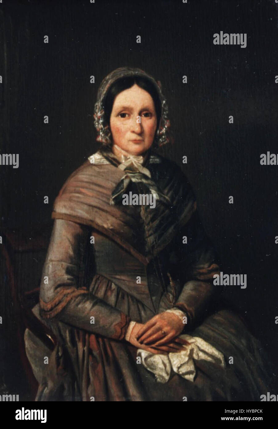 Bruna, L.J. (1849) Portret van Sara Margaretha Lemker (1790 1862) Banque D'Images