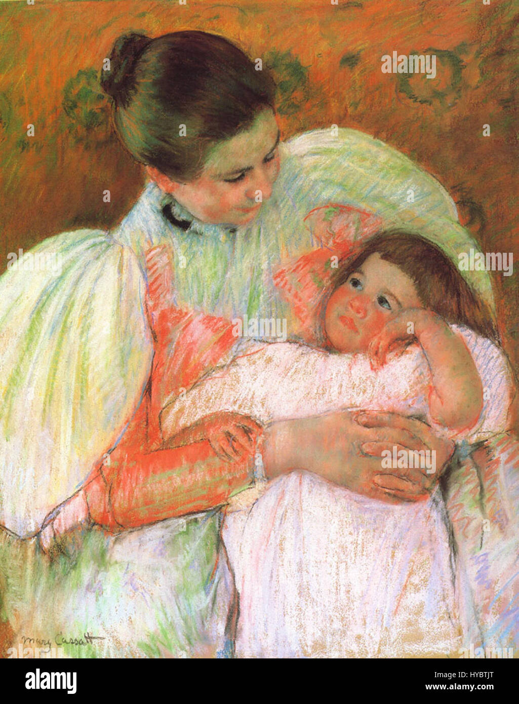 Mary Cassatt et infirmière enfant 1896 97 Banque D'Images