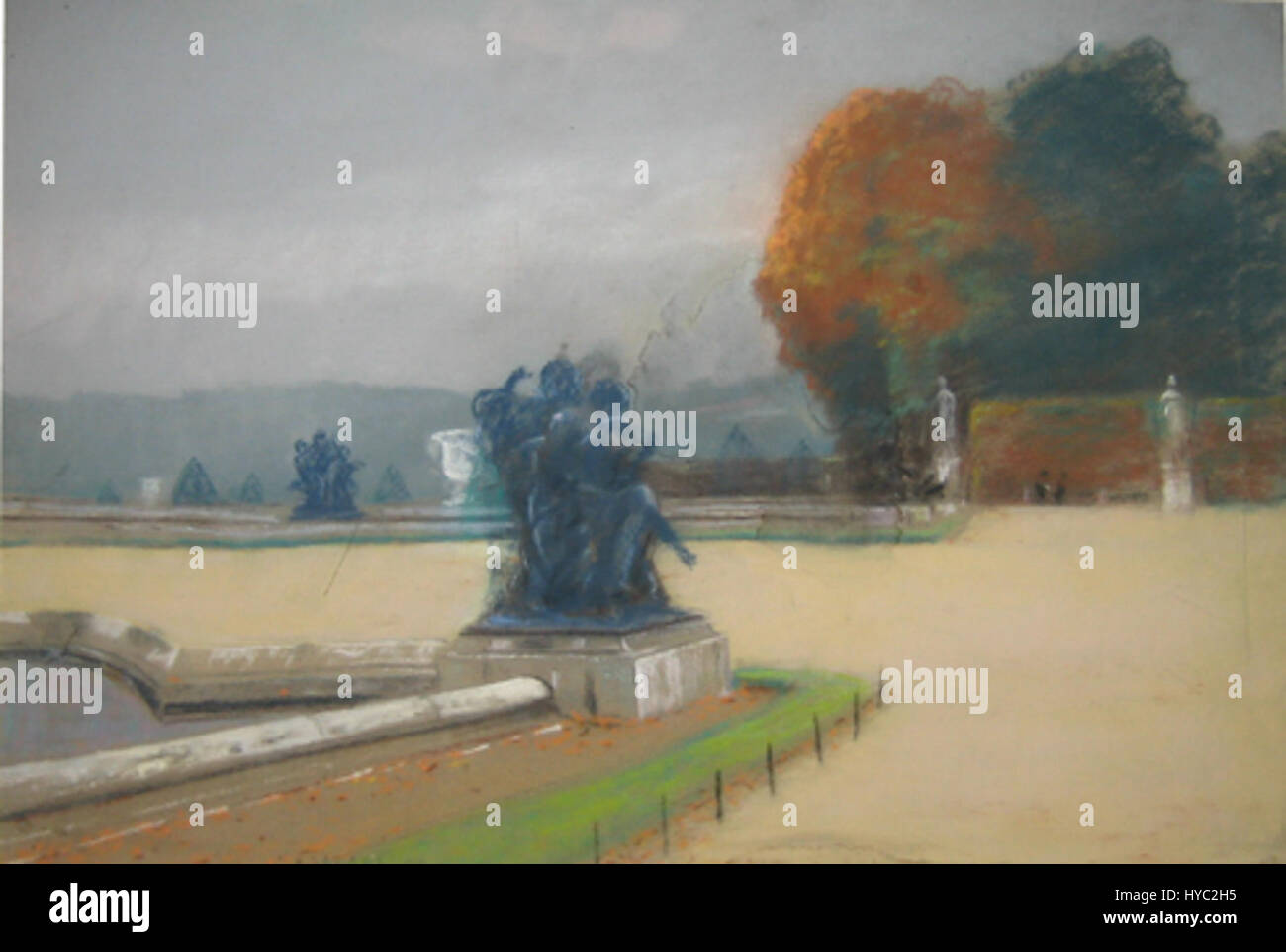 Emilian Lazarescu Le Jardin des Tuileries Banque D'Images