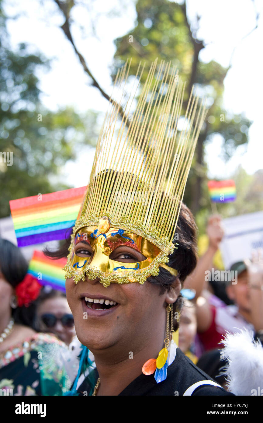Gay-Parade, Mumbai, Maharashtra, Inde Banque D'Images
