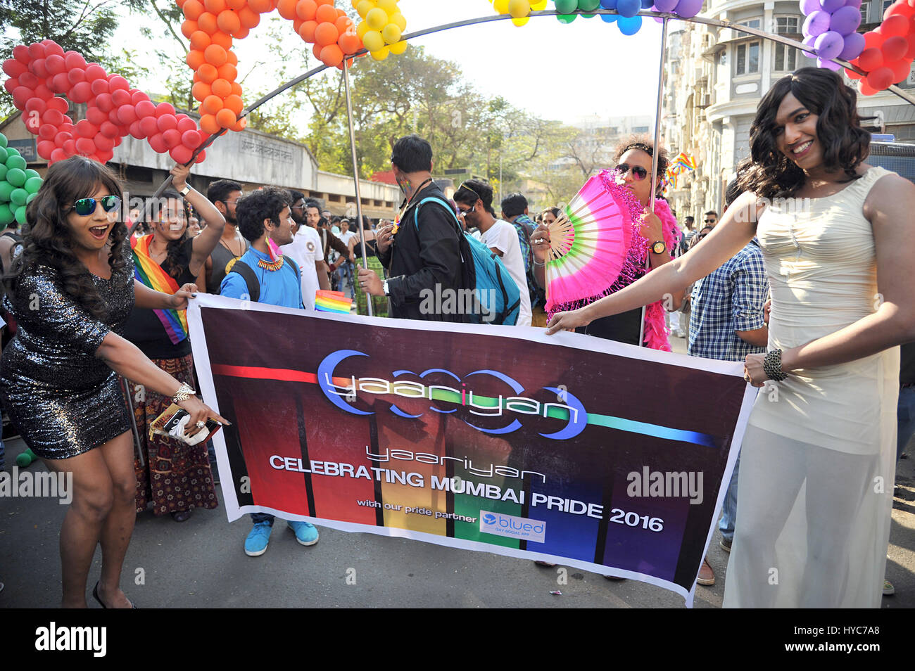 Gay pride, Mumbai, Maharashtra, Inde, Asie Banque D'Images