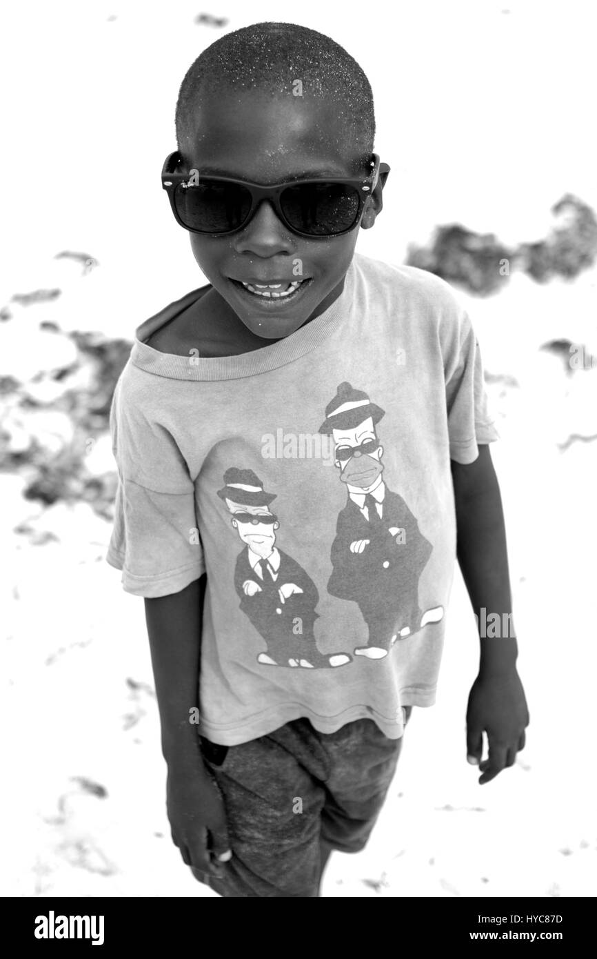 Portrait d'enfants africains, watamu, Kenya, Africa Banque D'Images