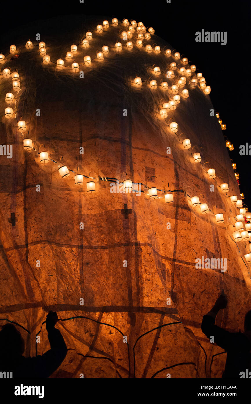 Hot Air Balloon Festival, Yangon, Myanmar, Birmanie Banque D'Images