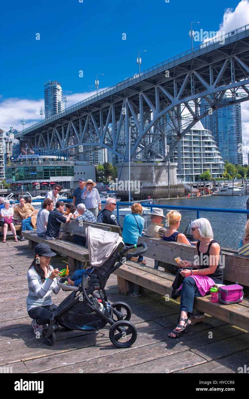 Le pont Granville à Vancouver Banque D'Images