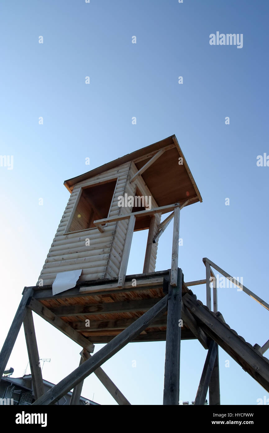 Beach tour de guet. Plage de guet. Lifeguard de guet. Banque D'Images