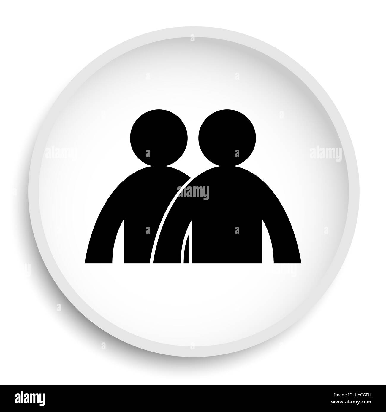 L'icône du Forum. Site web Forum bouton sur fond blanc. Banque D'Images