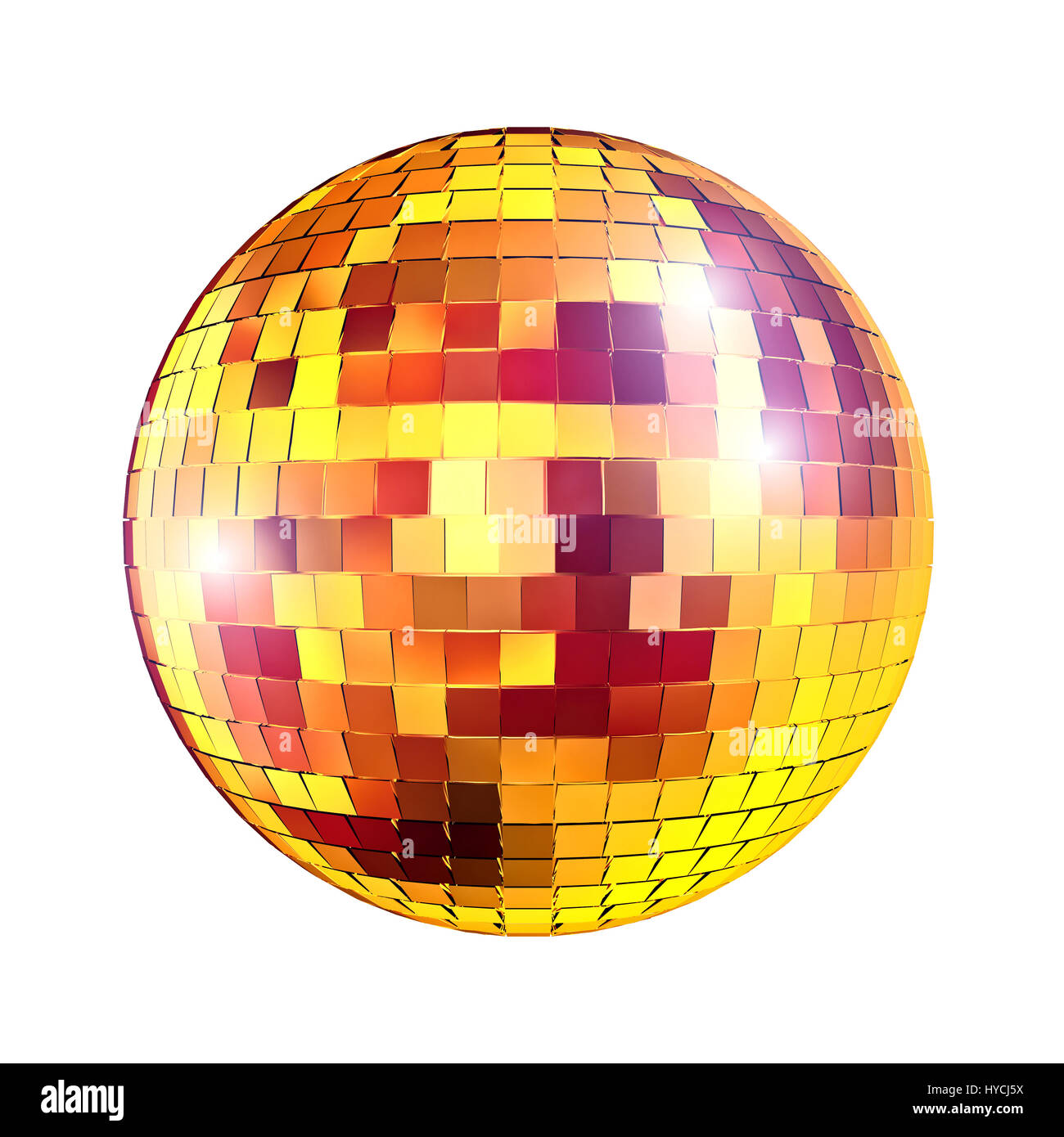 Disco or boule a l'image de rendu 3D Banque D'Images