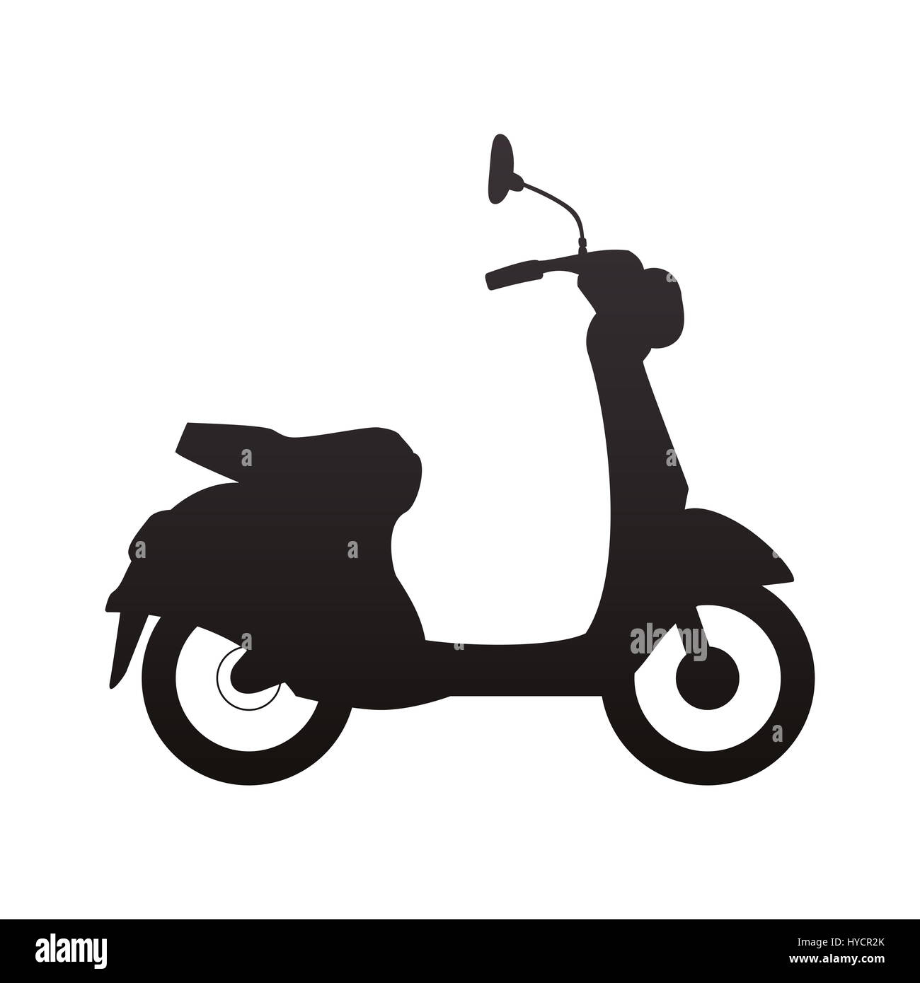 Moto Scooter icône silhouette vector illustration graphic design Photo  Stock - Alamy