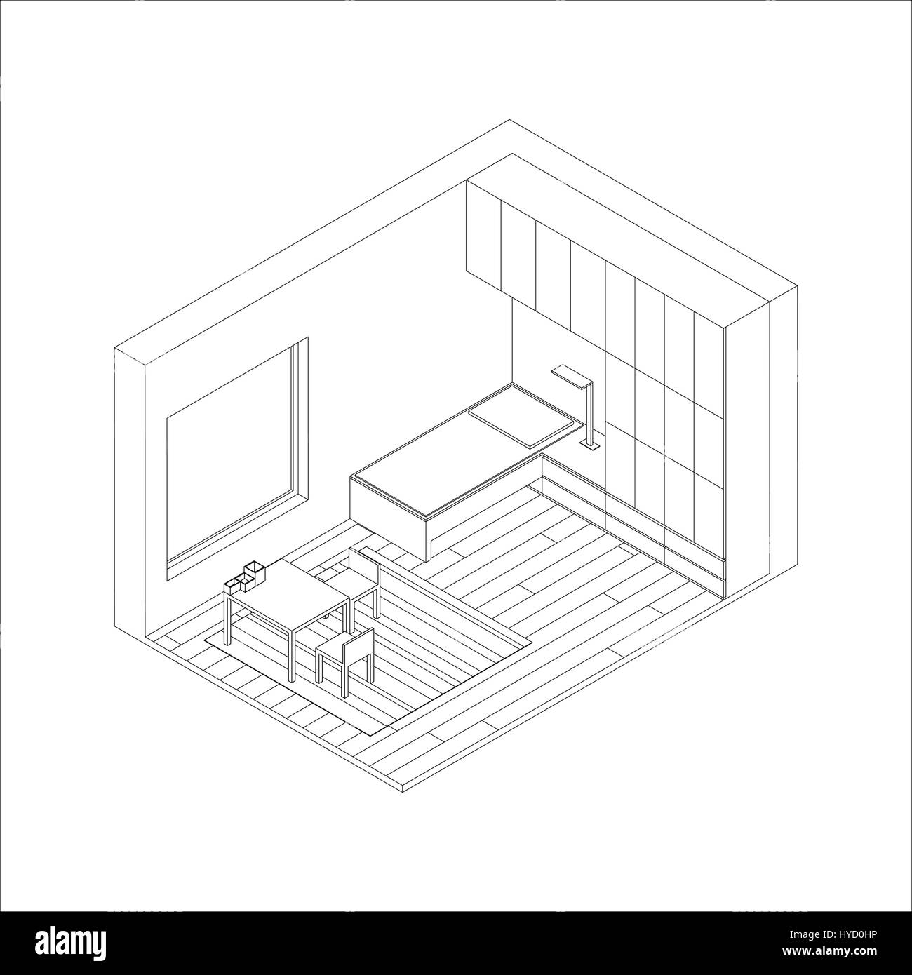 Chambre d’enfant Illustration de Vecteur