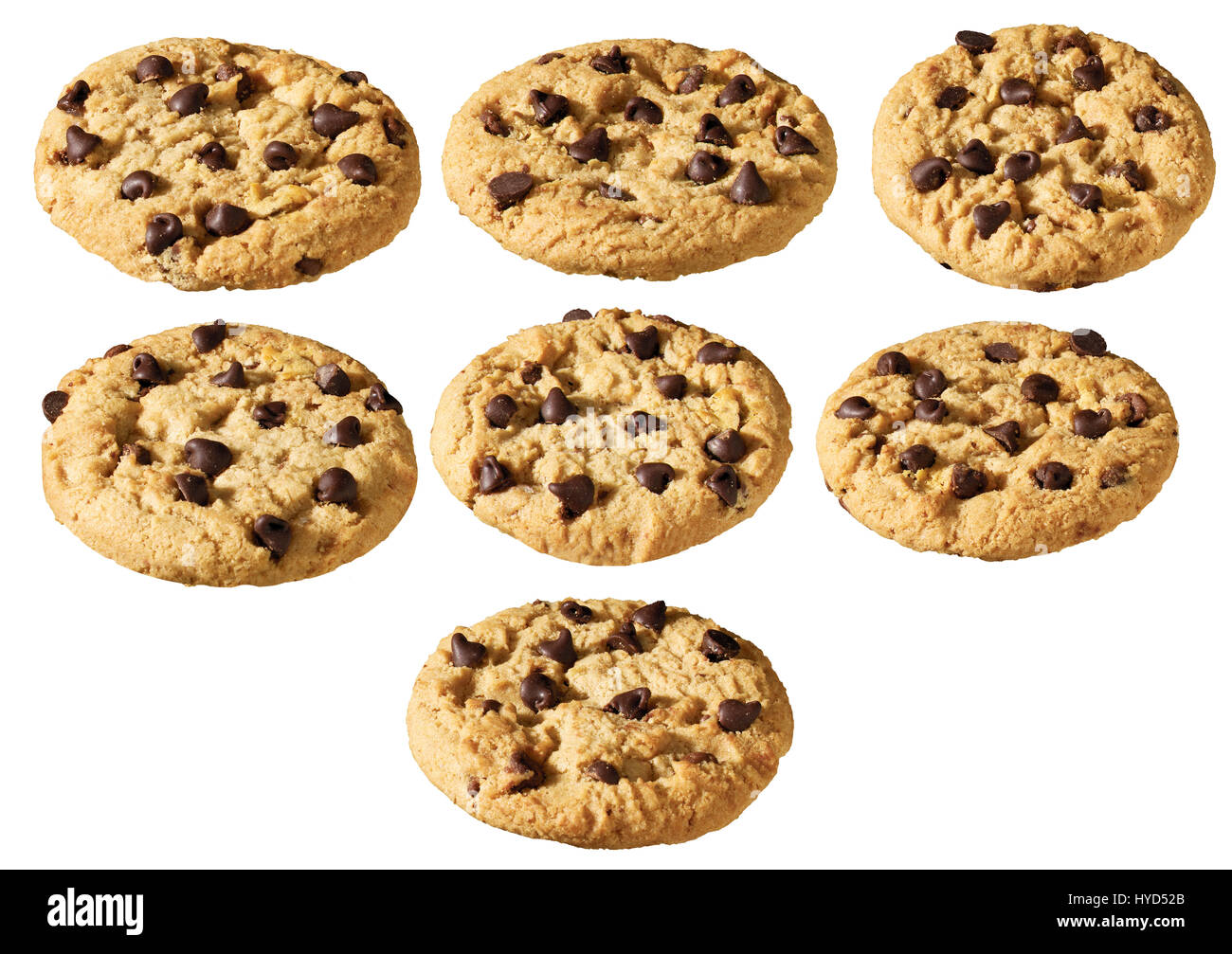 Cookies aux pépites de chocolat Banque D'Images