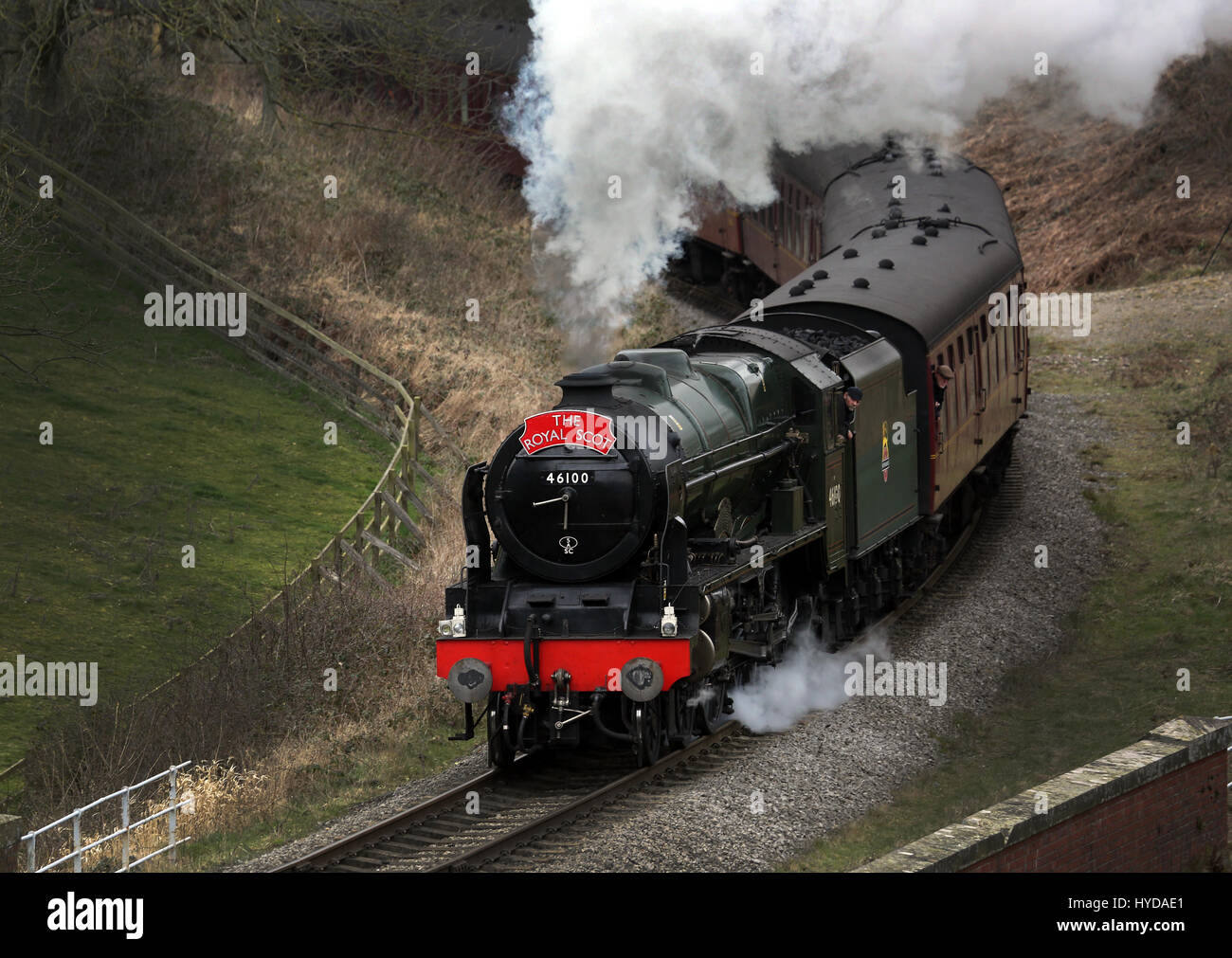 Royal Scot machine à vapeur Banque D'Images