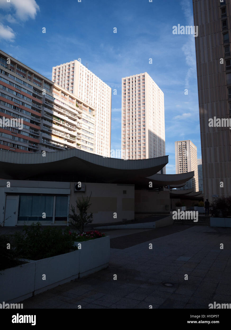 Tours des Olympiades dans le 13e arrondissement de Paris Banque D'Images