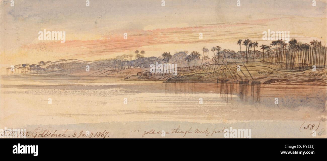 Edward Lear, Golosoneh 510 h, 3 janvier 1867 (58) Google Art Project Banque D'Images