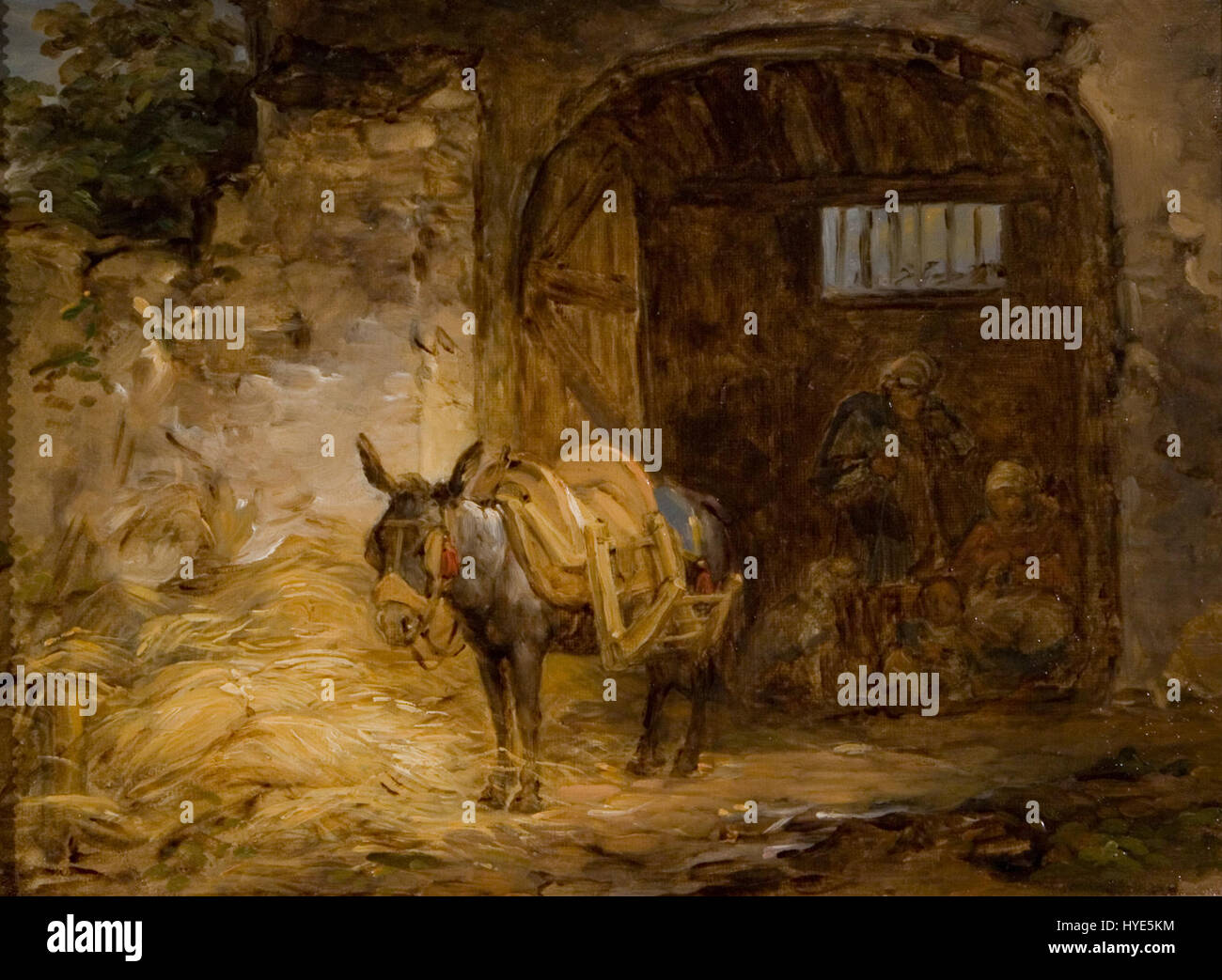 *Alexander Laureus Satuloitu aasi* de 1820-23 illustre un moment historique important de l'histoire finlandaise ou scandinave. La représentation de l'âne sellé ou de la bête du fardeau capture la vie rurale et le transport de l'époque. Banque D'Images