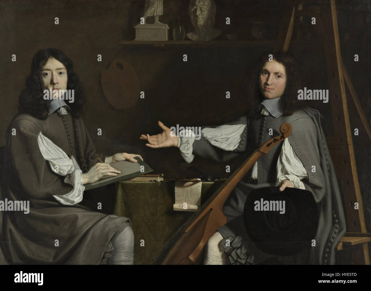 Jean Baptiste de Champaigne et Nicolas de Plattemontagne Double Portrait de deux artistes Google Art Project Banque D'Images