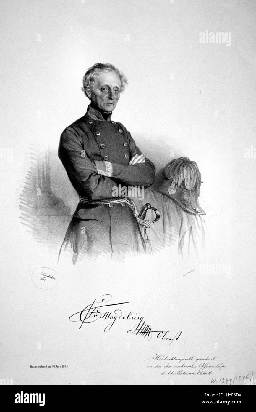 Les lithographies de Karl von Magdeburg illustrent sa technique détaillée de représentation de sujets historiques et religieux. Son travail reflète un mélange de précision et d'expression artistique typique de la lithographie du XIXe siècle Banque D'Images