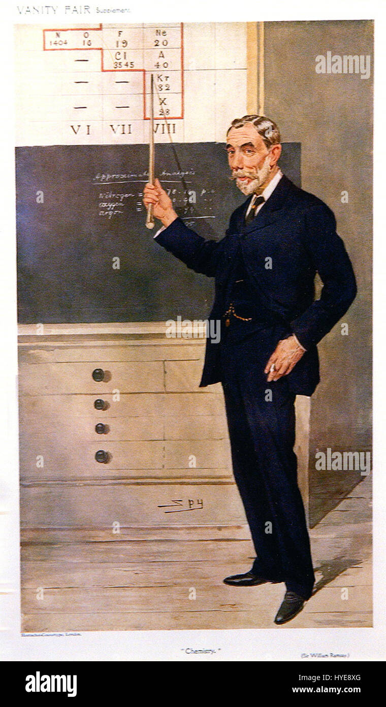 William H. Ramsay, une figure éminente, a contribué de manière significative aux domaines de la chimie et de la science. Connu pour sa découverte des gaz nobles, l'héritage de Ramsay dans la communauté scientifique reste impactant, en particulier dans l'avancement de la chimie moderne. Banque D'Images