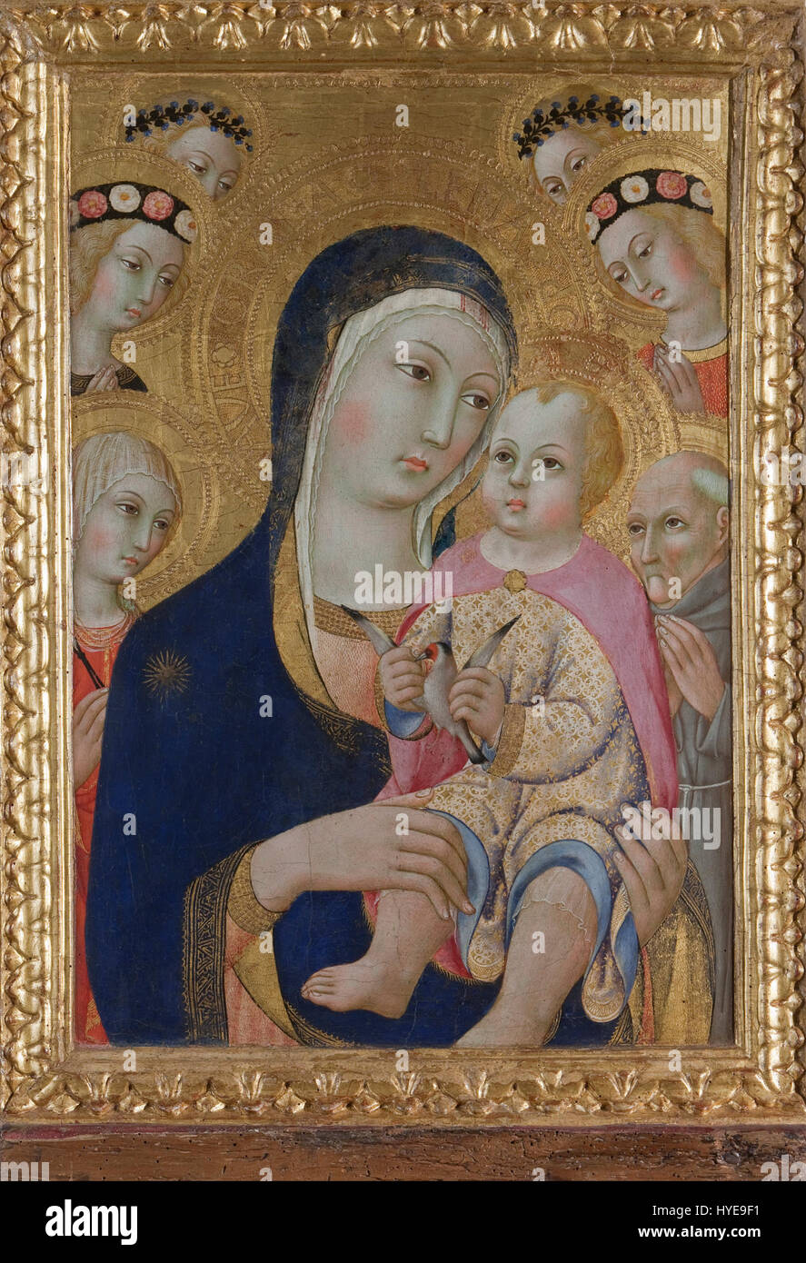 Sano di Pietro vierge à l'enfant, Saints Apollonia et Bernardino et quatre anges Google Art Project Banque D'Images