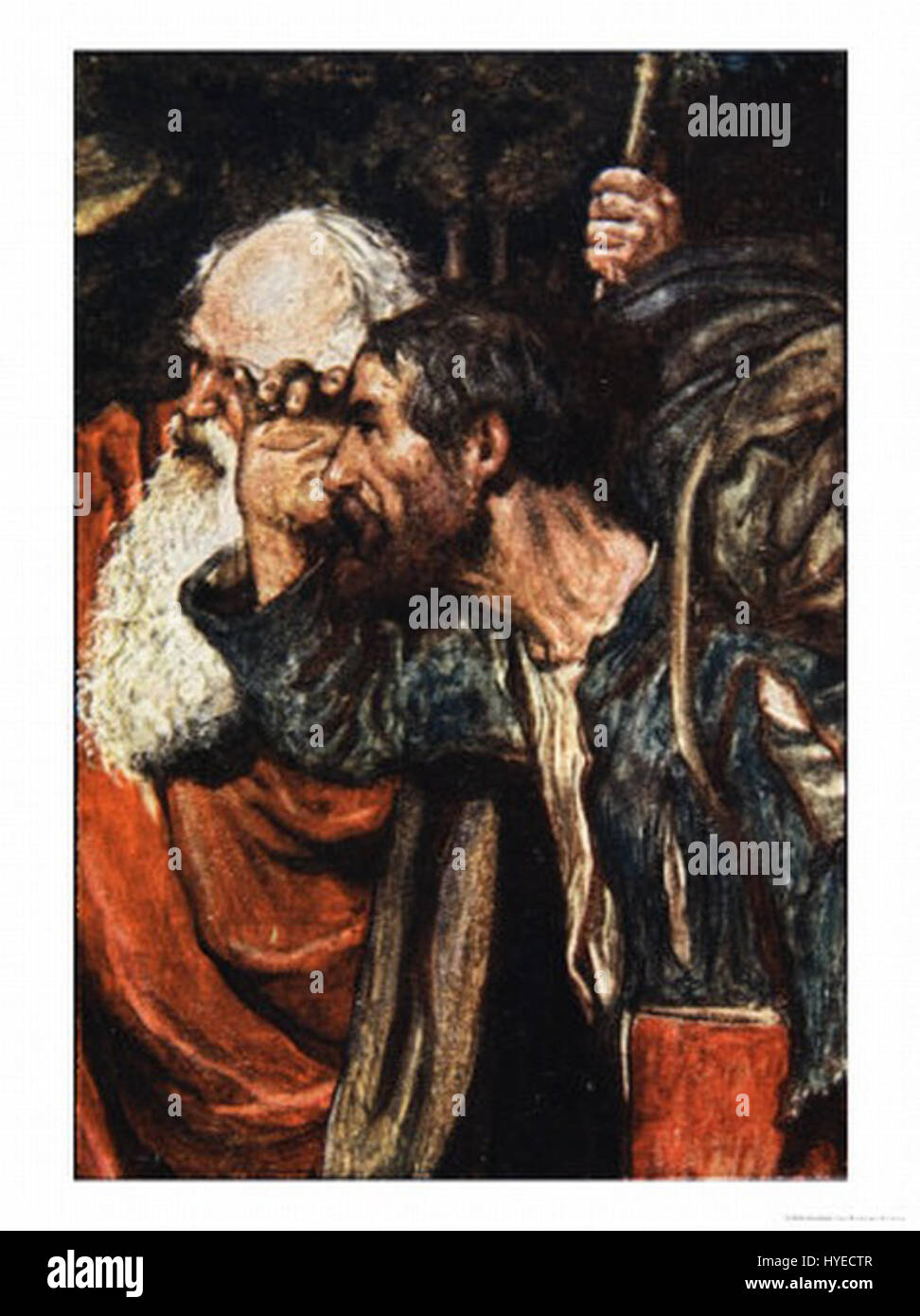 Cette illustration de Byam Shaw représente une scène tirée du roman allégorique de John Bunyan « le progrès du pèlerin », qui suit le parcours de Christian, le protagoniste, alors qu’il rencontre divers défis et épreuves morales. Les œuvres de Shaw capturent les thèmes symboliques de la tentation, du salut et de la foi. Banque D'Images