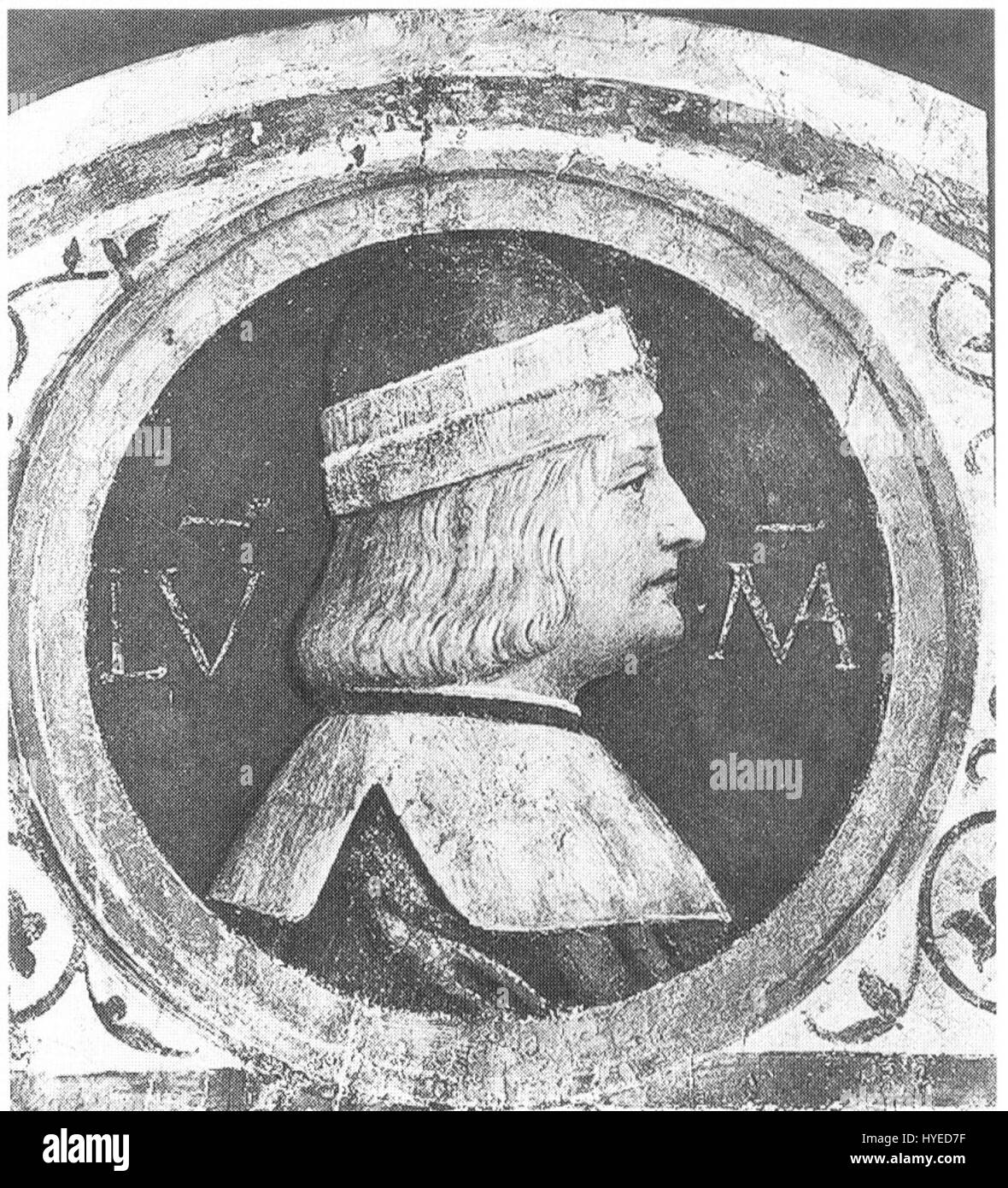 Ludovico Moro fait référence à Ludovico Sforza, duc de Milan, un mécène important de la Renaissance connu pour avoir commandé des œuvres à des artistes comme Léonard de Vinci. Banque D'Images