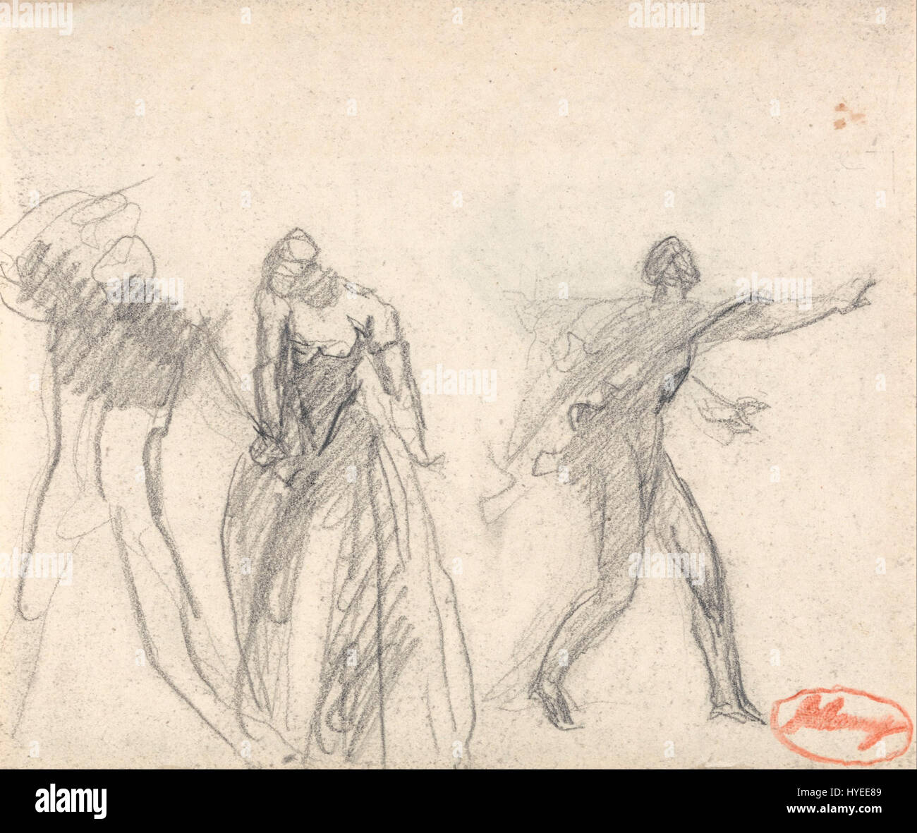 « Macbeth banquet Scene » de George Romney capture de manière éclatante un moment dramatique de la pièce de Shakespeare, où Macbeth et Lady Macbeth sont confrontés au fantôme de Banquo lors d’un banquet, reflétant des thèmes de culpabilité et d’ambition. Banque D'Images