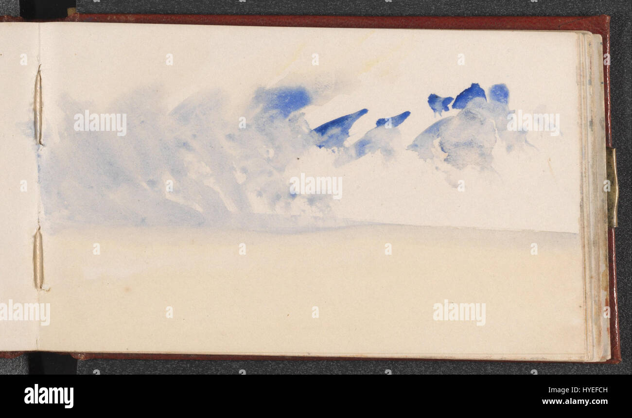 Le 'Channel Sketchbook' de Joseph Mallord William Turner est une collection de croquis représentant des scènes côtières et des paysages marins. L'utilisation magistrale de la lumière et de l'ombre par Turner capture l'ambiance de la mer avec un effet dramatique. Banque D'Images