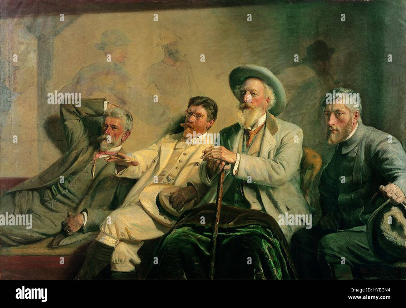 Kunstdommere (Michael Ancher) Banque D'Images