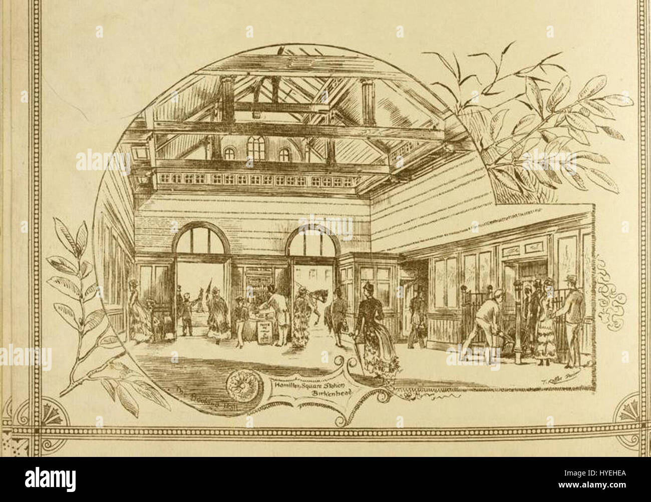 Le tunnel ferroviaire Mersey, avec sa gare Hamilton Square, est un élément essentiel du réseau de transport à Liverpool, au Royaume-Uni. Ce tunnel a été l'un des premiers tunnels sous-marins pour les trains, révolutionnant les transports dans la région. Banque D'Images