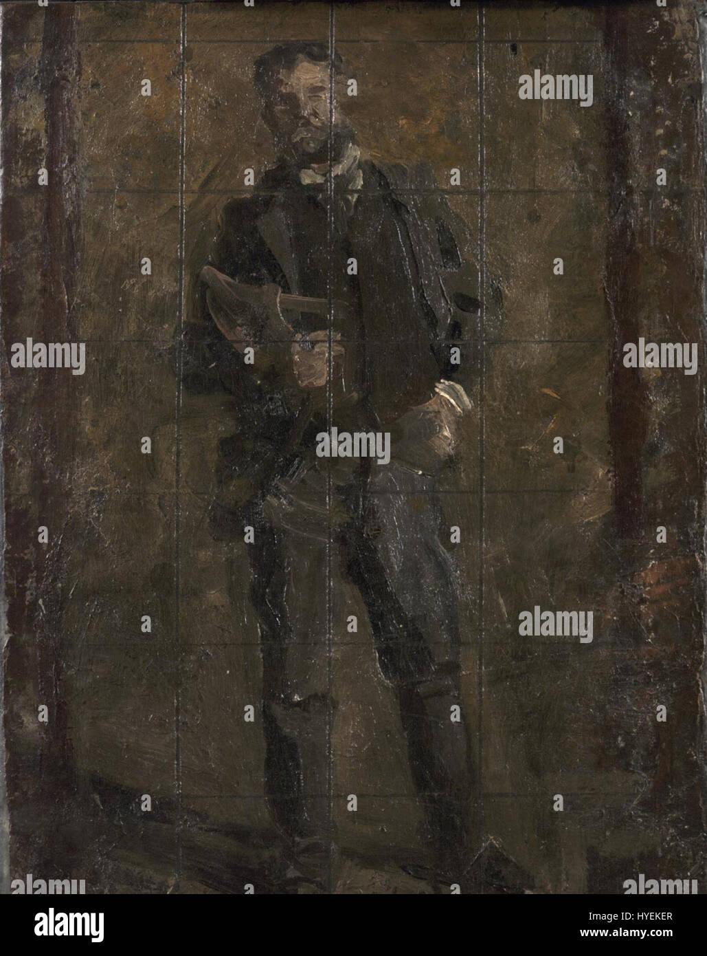 Esquisse pour portrait de Leslie W. Miller Banque D'Images