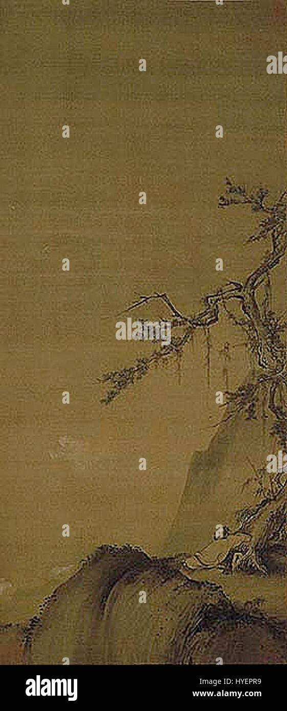 L'empereur Huizong des Song, représenté à l'automne, représente la grandeur et la sophistication culturelle de la dynastie Song. Son règne a été marqué par des avancées significatives dans les arts et la culture, en particulier dans la calligraphie et la peinture. Banque D'Images