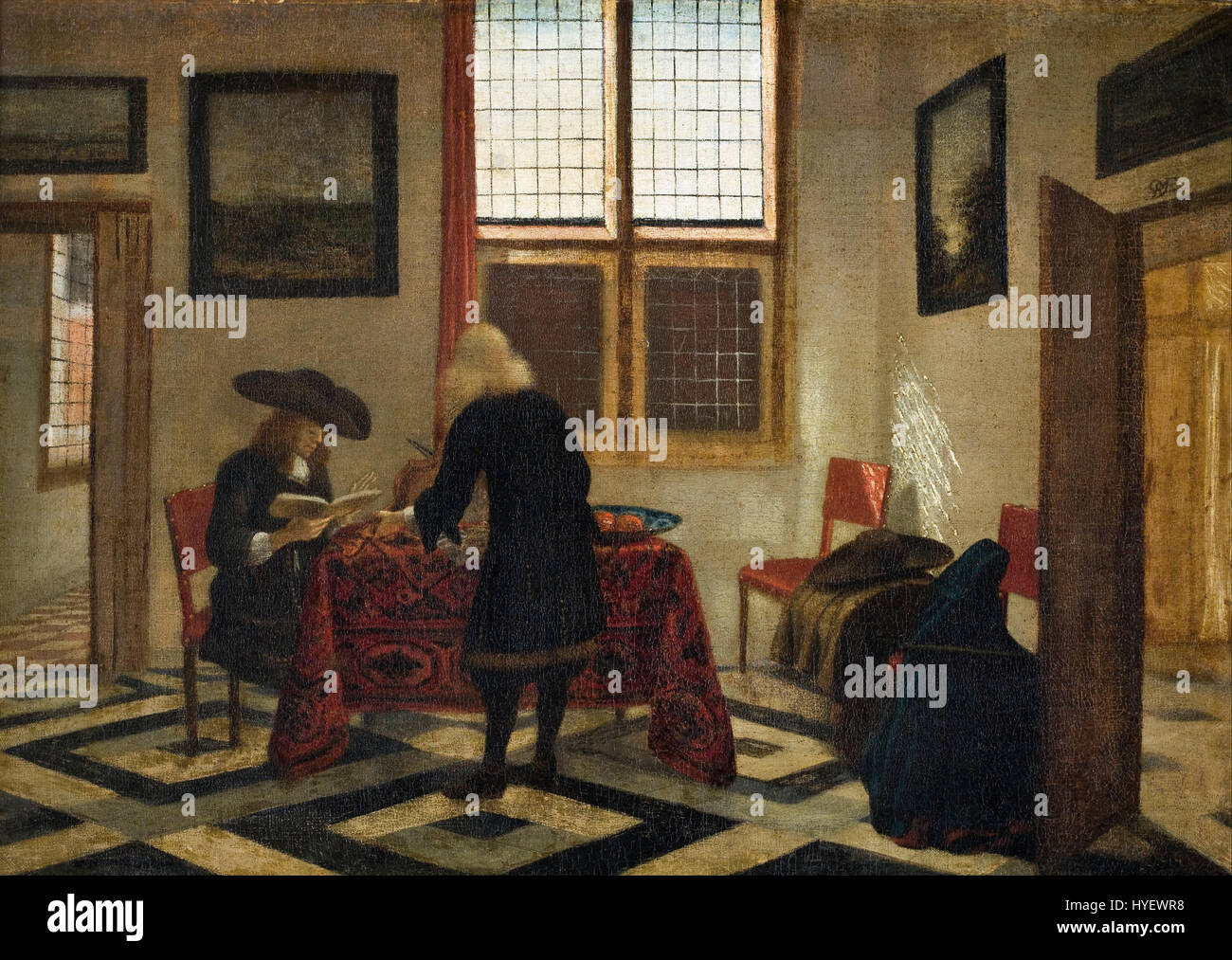Pieter Janssens Elinga Google Art Project Scène d'Intérieur Banque D'Images