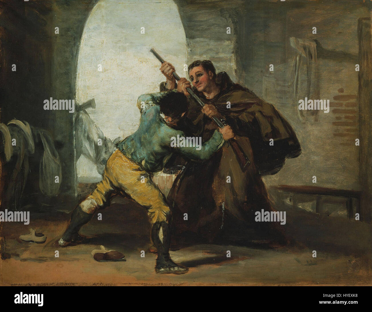 Francisco de Goya le Frère Pedro (GW 866) Banque D'Images