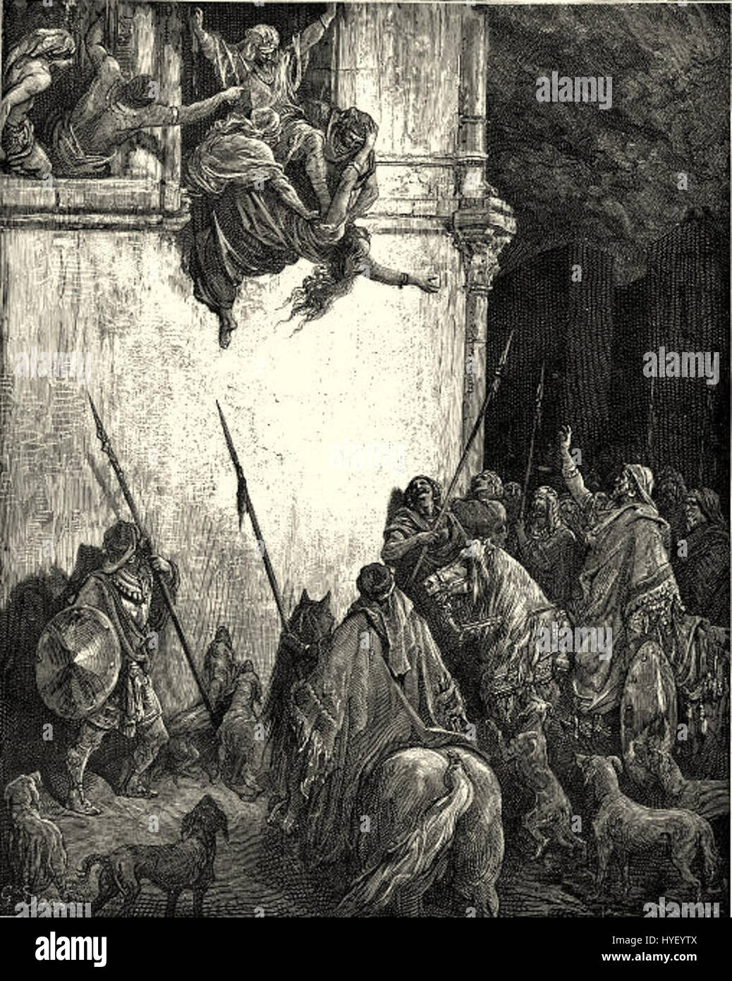 La mort de Jézabel Banque D'Images