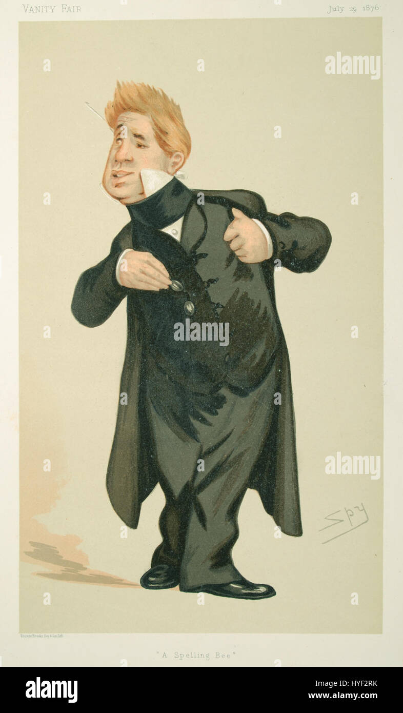 Cette caricature de John Laurence Toole de *Vanity Fair* offre une représentation satirique de l’acteur britannique, soulignant son rôle dans la société et le théâtre à la fin du XIXe siècle. Banque D'Images