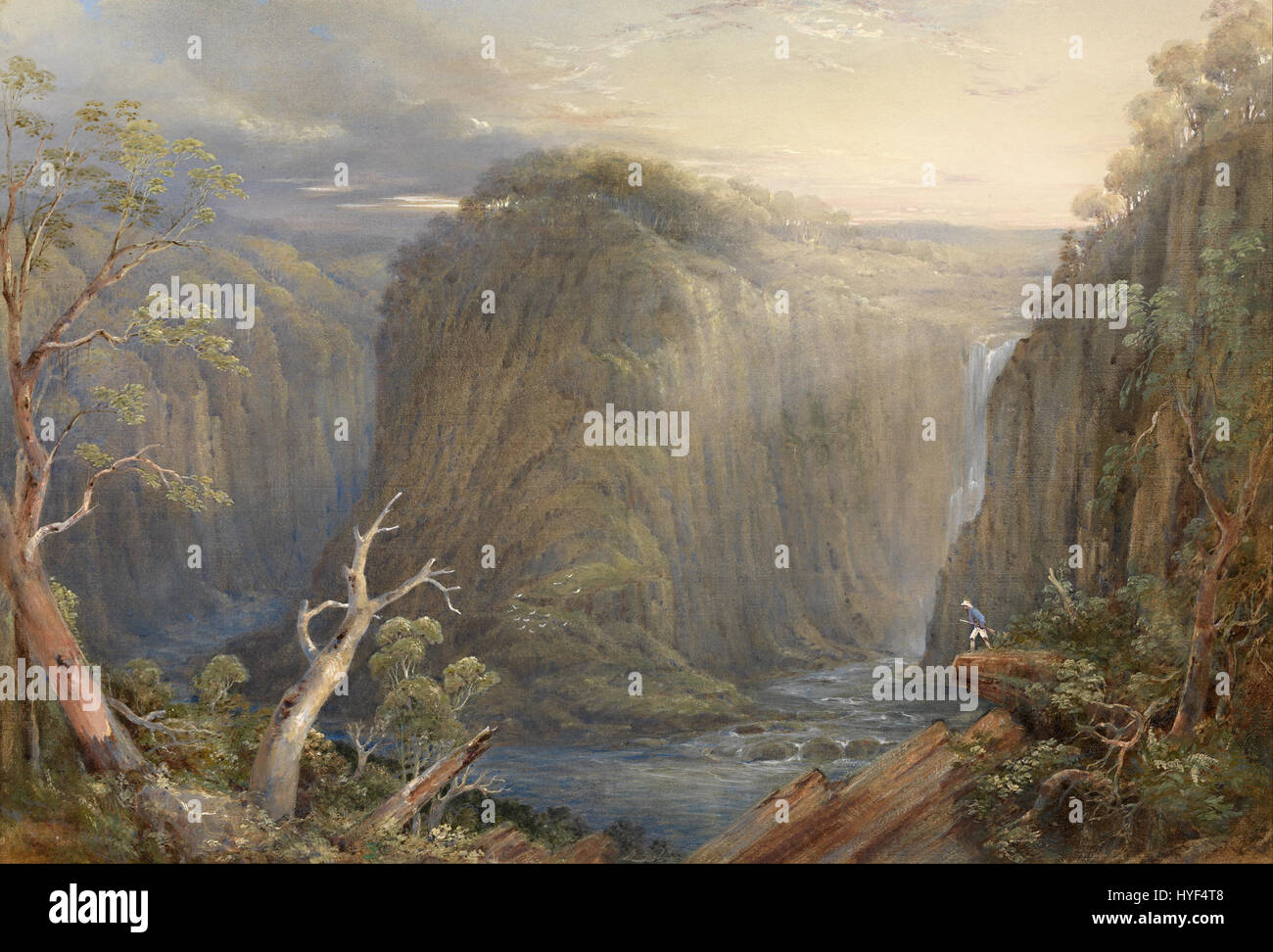 Conrad Martens l'une des chutes sur l'Apsley Google Art Project Banque D'Images