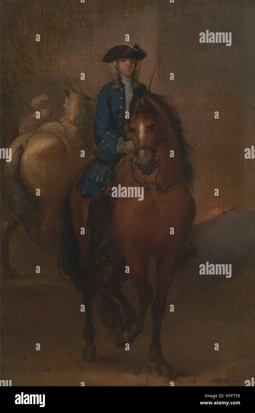 John Vanderbank un jeune homme monté sur un cheval scolarisés Google Art Project Banque D'Images