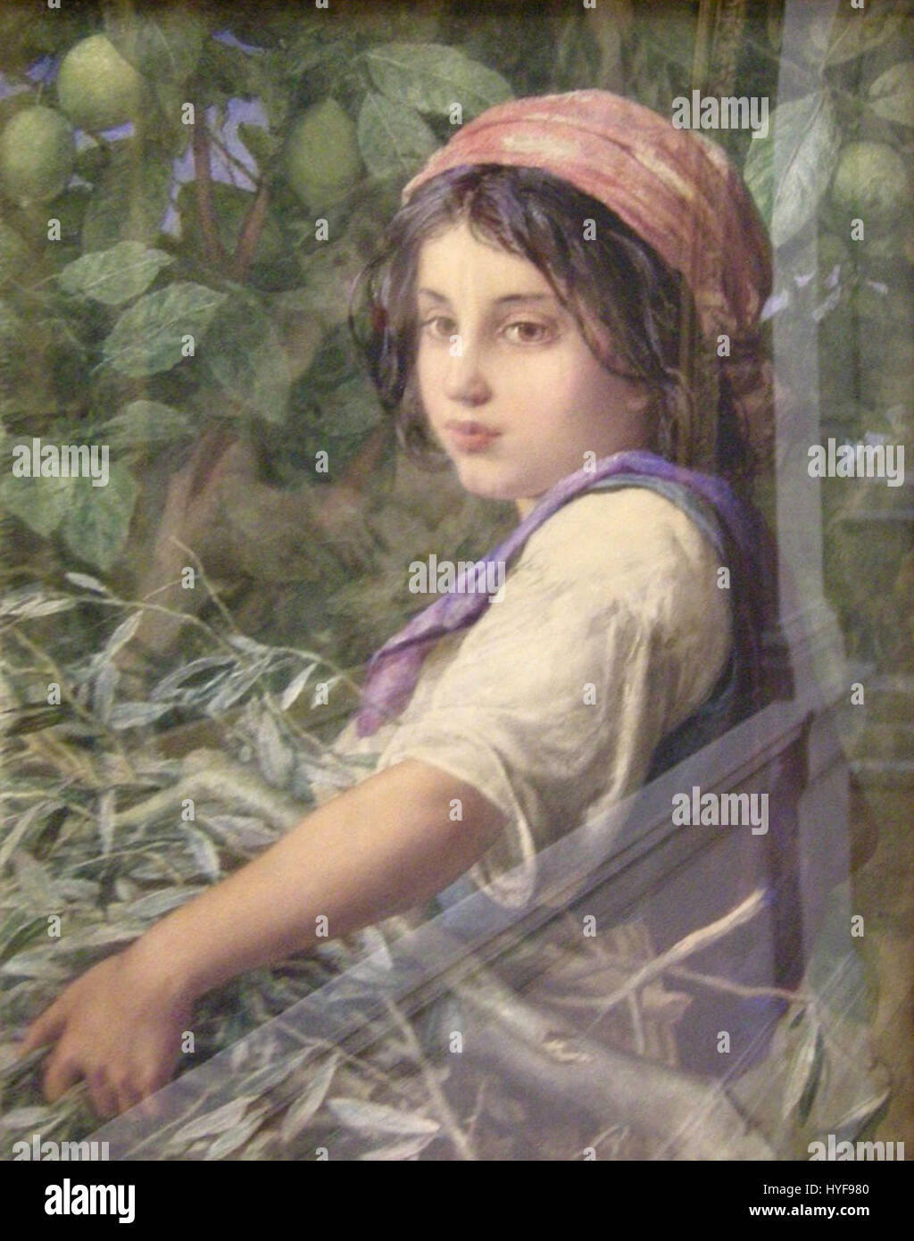 Cette peinture d'Alfred William Parsons, intitulée « temps de tonte », représente une scène rurale de coupe de foin, mettant en valeur la beauté et la tranquillité de la nature. Le travail de Parsons célèbre souvent le mode de vie rural et les saisons changeantes. Banque D'Images