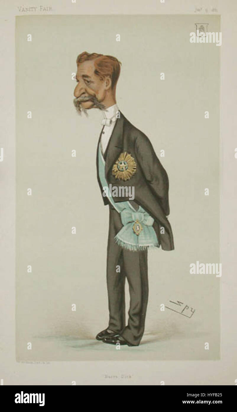 Sir Richard Temple Vanity Fair 15 Janvier 1881 Banque D'Images