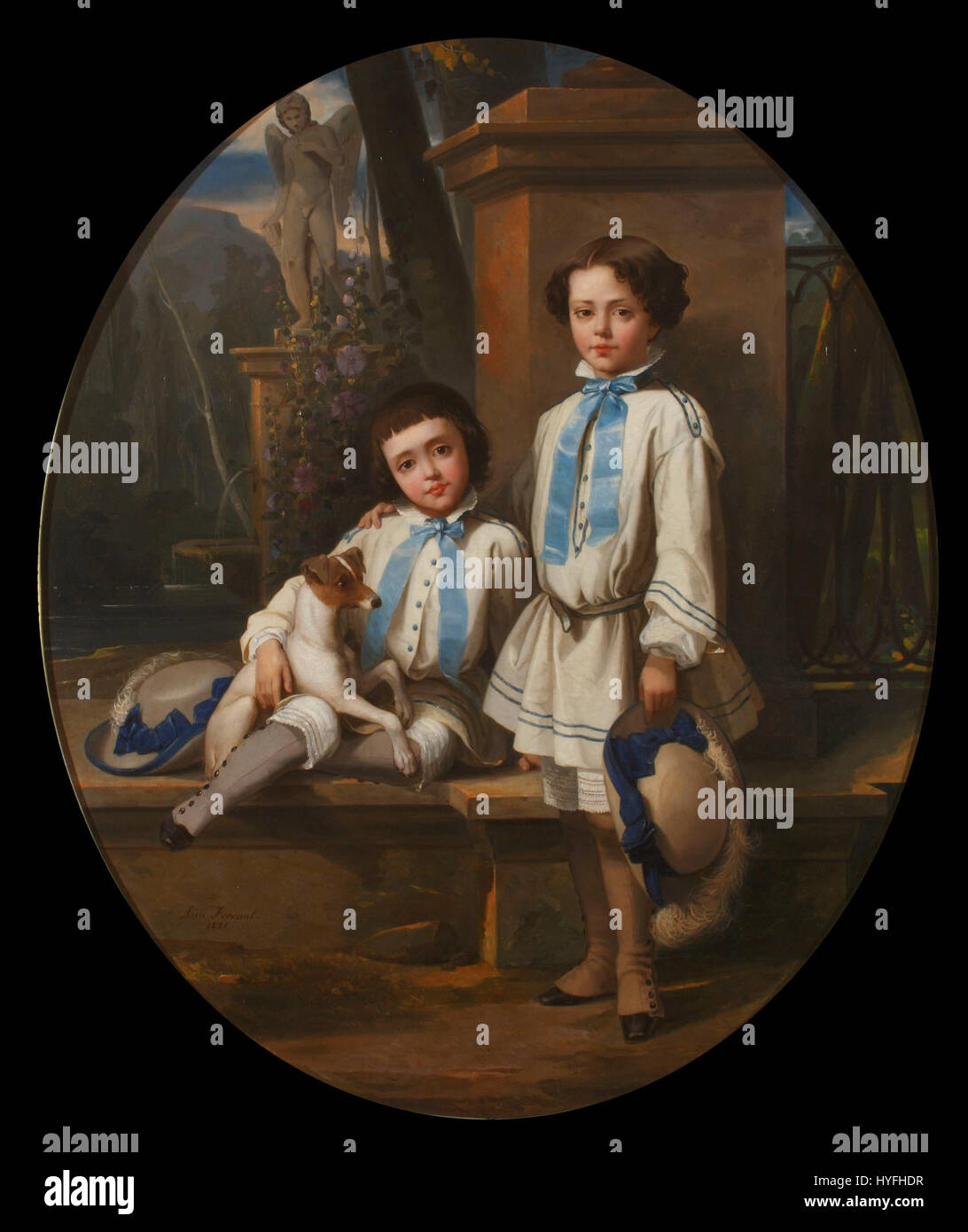 Luis Ferrant Alejandro et Luis Ferrant y Fischermans étaient des peintres espagnols remarquables, neveux du célèbre artiste Luis Ferrant. Leurs œuvres reflètent souvent l'influence du style et du patrimoine artistique de leur oncle. Banque D'Images