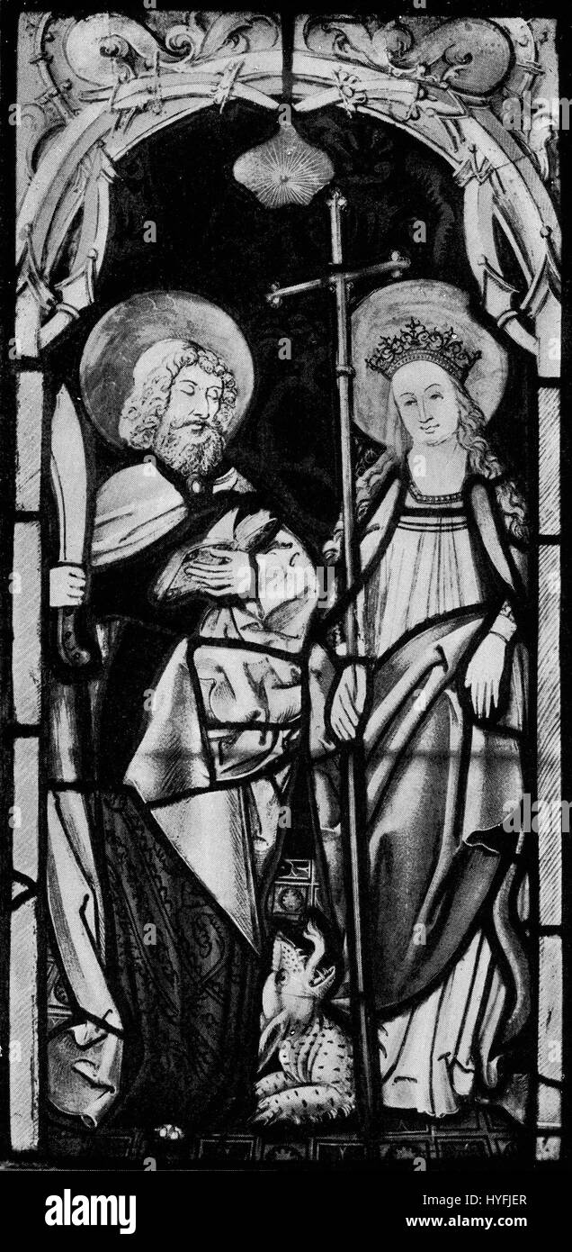 BartholomaeiMargaretaequevitrumWald1508i Banque D'Images