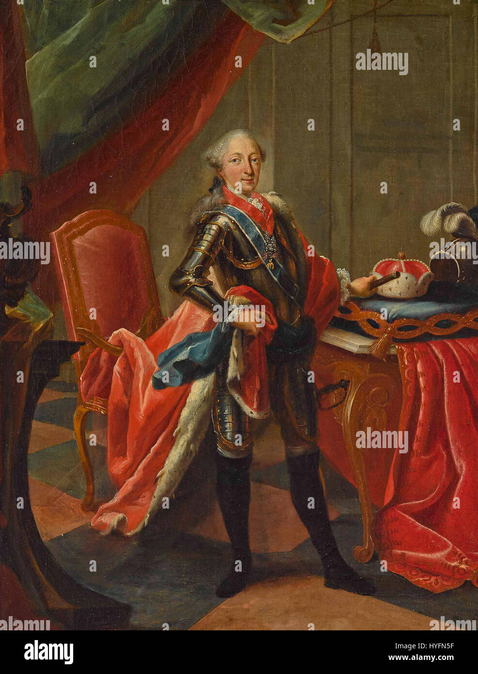 Maximilien III Joseph, électeur de Bavière, un portrait par Peter Jakob Horemans, un peintre flamand du XVIIIe siècle, représentant l'électeur qui a régné de 1745 à 1777. Banque D'Images