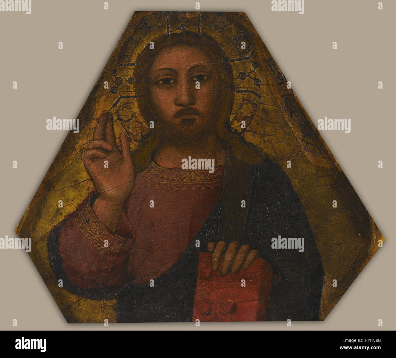 Nardo di Cione le Christ bénissant Google Art Project Banque D'Images