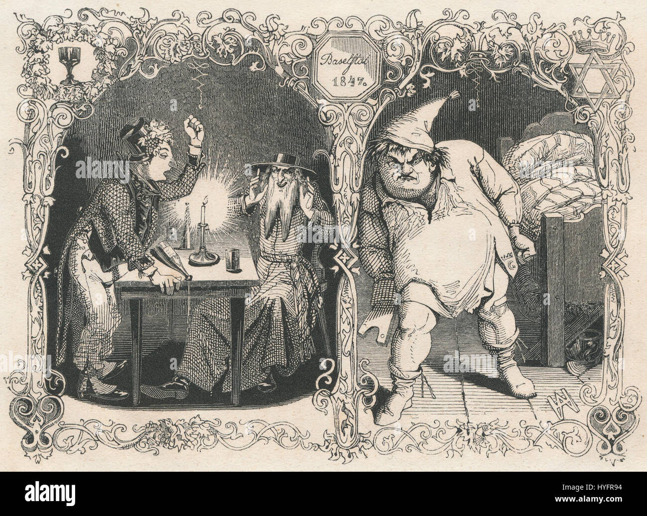 *Vergissmeinnicht* (Forget-me-not) de Spindler est une peinture de 1849 représentant des fleurs délicates avec un accent sur l'illustration botanique naturaliste. La pièce reflète l'appréciation du XIXe siècle pour la nature et les détails floraux intégrés Banque D'Images