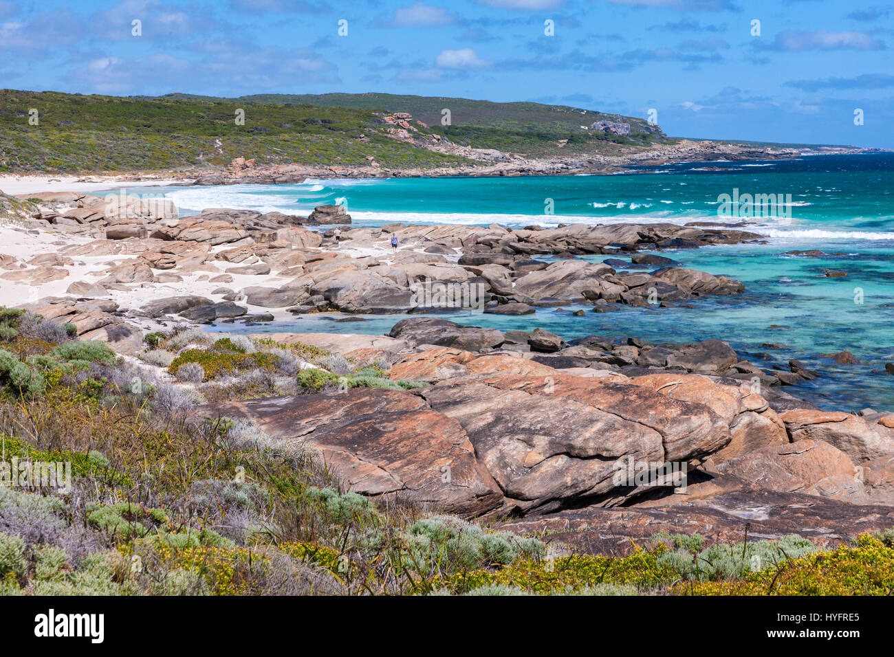 Redgate juste au sud de Margaret River dans le sud-ouest de l'Australie., l'eau turquoise à la très accueillante. Banque D'Images