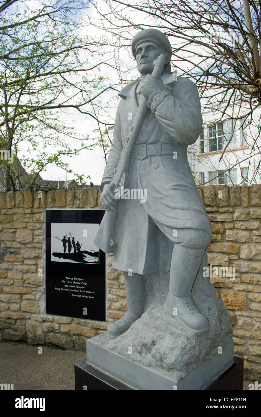 Ira monument mémorial dédié à l'rumboe "martyrs" qui ont été exécutés par un peloton d'état libre le 14 mars 1923. Banque D'Images