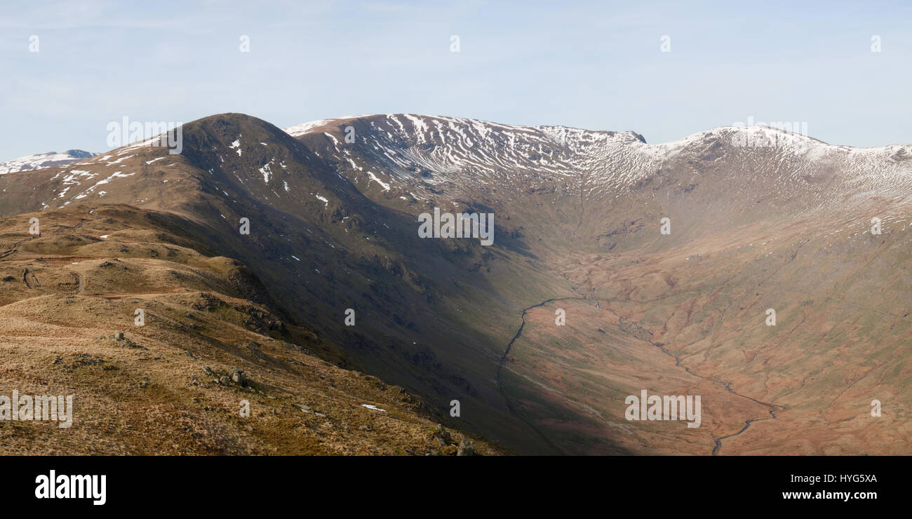 Grand Rigg, Fairfield et Crag Hart dans le Lake District Banque D'Images