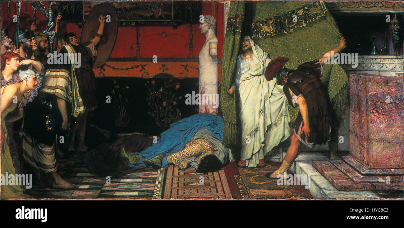 Sir Lawrence Alma Tadema, RA, OM un empereur romain (Claudius) Walters 37165 Banque D'Images