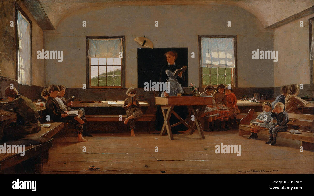 Winslow Homer le Country School Banque D'Images